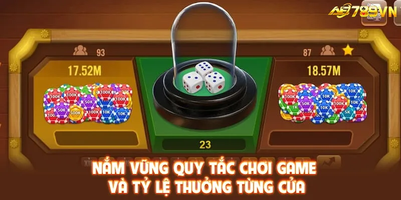 Nắm vững quy tắc chơi game và tỷ lệ thưởng từng cửa