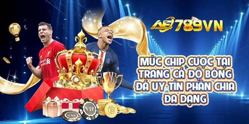 Mức chip cược tại trang cá độ bóng đá uy tín phân chia đa dạng